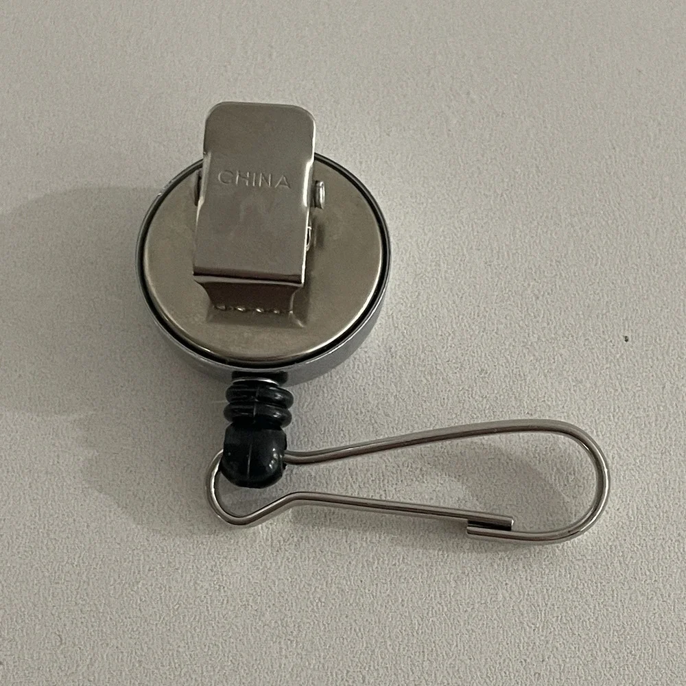 Mini Retractable Badge Reel Key Chain Pull Clip ID Holder 1